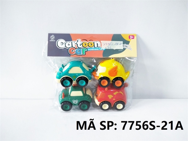 7756S-21A TÚI XE HƠI CAR THÚ TRỚN 4C ĐỦ MẪU (BÒ, GẤU, VỊT, MÈO) (PVC) Cartoon Car