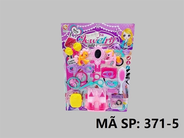 371-5 VỈ TRANG ĐIỂM MẮT KIẾNG, KẸP, GƯƠNG, NHÀ, MÁY CHỤP HÌNH, VÒNG, VALI, 2C NGỰA PONY