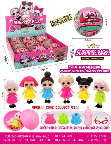 545-09  HỘP TRỨNG BABY 9C BÉ L.O.L