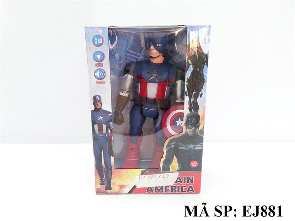 EJ881 HỘP ROBO SN 1T PIN CAPTIAN AMERICA