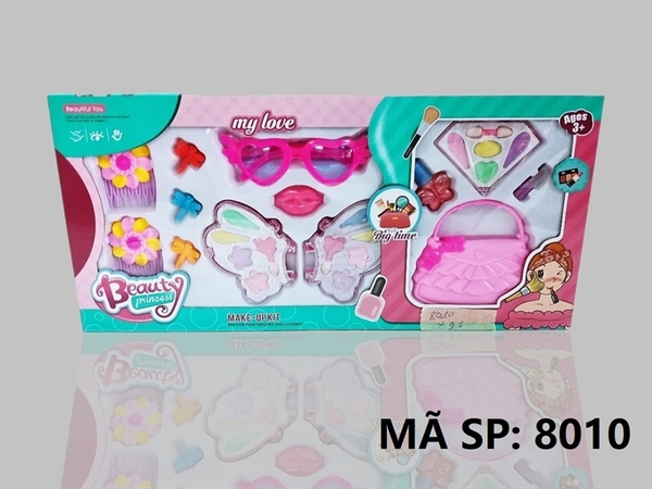 8010 HỘP PHẤN TRANG ĐIỂM BƯỚM, TÚI XÁCH, MẮT KIẾNG, 3C CHUỒN CHUỒN, CÀI TÓC My love Beauty Princess