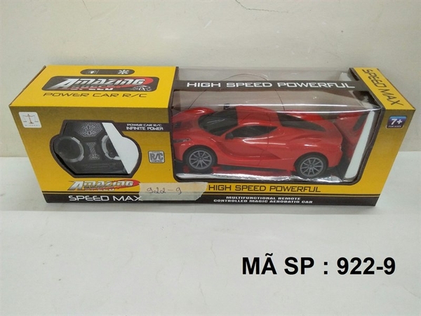 922-9 HỘP XE HƠI FERRARI ĐIỀU KHIỂN 7 ĐỘNG TÁC, KHÔNG SẠC, TL 1:24