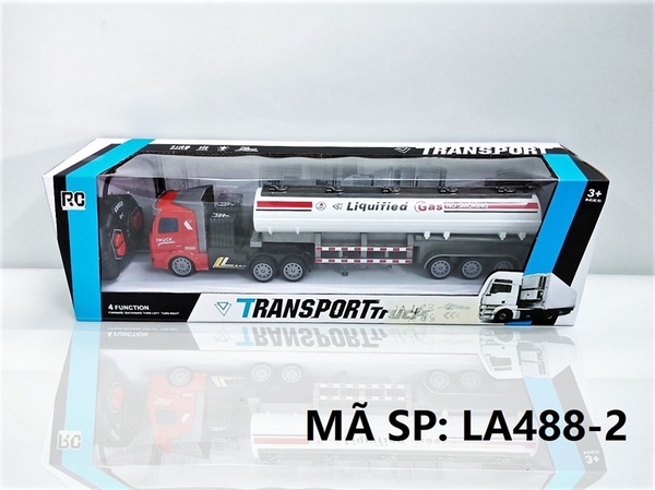 LA488-2 HỘP XE CT BỒN GAS DÀI ĐK 7 Đ.TÁC CÓ SẠC TL 1:48 (Transporttruck)