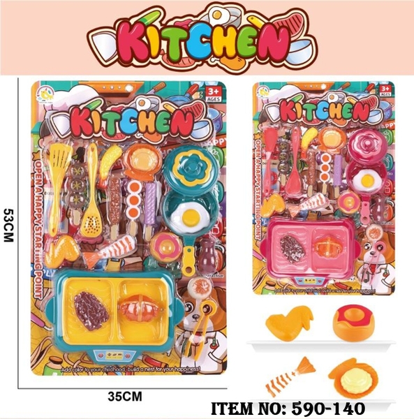 590-140  VỈ BẾP LẨU NƯỚNG, CHẢO, XIÊN QUE, MUỖNG