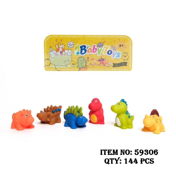 59306  TÚI CHÍT KHỦNG LONG 6C ĐỦ MẪU (PVC)