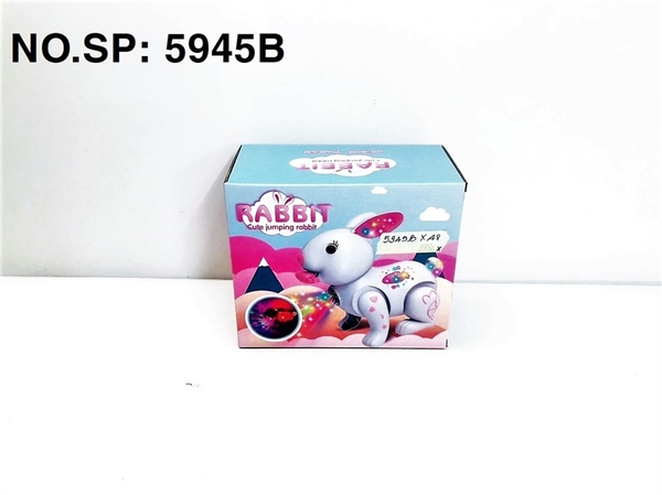 5945B HỘP THỎ PIN NHẠC ĐÈN Rabbit (THÚ PIN)
