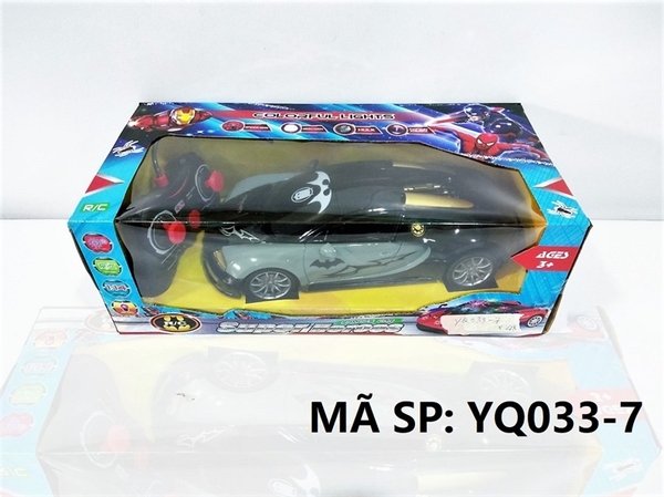 YQ033-7 HỘP XE HƠI BUGATTI BATMAN ĐIỀU KHIỂN 7 ĐỘNG TÁC, KHÔNG SẠC, TL 1:14 YQ033-