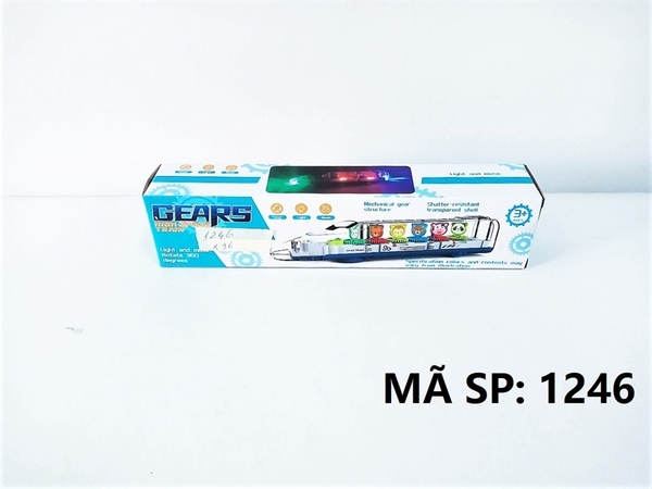 1246 HỘP TÀU CAO TỐC PIN NHẠC ĐÈN BÁNH RĂNG Gears High Speed Train