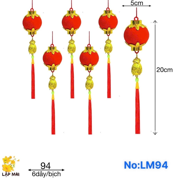 LM94 DÂY 1 LỒNG ĐÈN 50MM (TÚI 6 DÂY)
