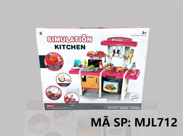 MJL712 HỘP KỆ BẾP PIN LÒ NƯỚNG, TỦ LẠNH 45 MIẾNG Simulation Kitchen MJL-712, MJL-713