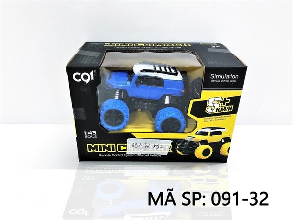 _091-32B HỘP XE JEEP ĐỊA HÌNH ĐIỀU KHIỂN 7 ĐỘNG TÁC, CÓ SẠC, TL 1:43 091-31, 091-40