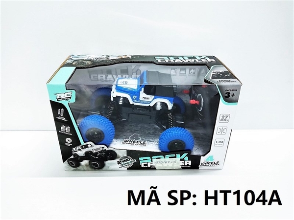 HT104A HỘP XE JEEP CẢNH SÁT ĐỊA HÌNH ĐIỀU KHIỂN 7 ĐỘNG TÁC, CÓ SẠC, TL 1:20