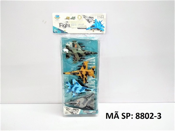 8802-3 TÚI VĨ MÁY BAY CHIẾN ĐẤU TRỚN 4C TL 1:144 Fighters (PVC) 8802-4
