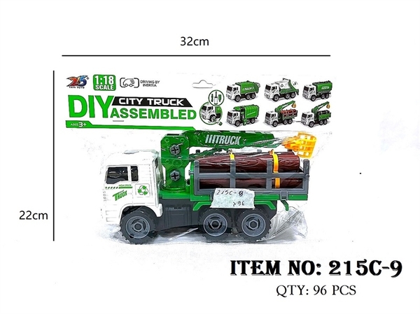 215C-9 TÚI XE CÔNG TRÌNH TRỚN CHỞ GỖ + ỐC VÍT (PVC)