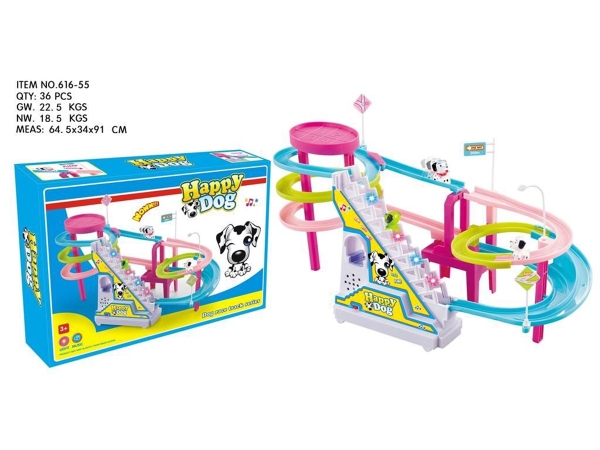 616-55  HỘP CHÓ PIN LEO THANG