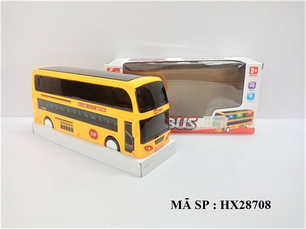HX28708 HỘP XE BUS PIN NHẠC ĐÈN 3D City Bus