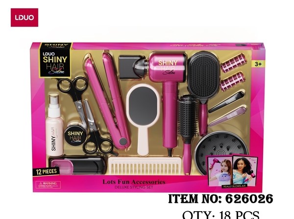 626026  HỘP TRANG ĐIỂM LÀM TÓC (MÁY SẤY, MÁY DUỖI, LƯỢC, KÉO)