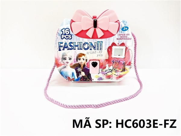 HC603E-FZ HỘP VALI TÚI XÁCH TRANG ĐIỂM 16 MIẾNG NGƯỜI TUYẾT FROZEN