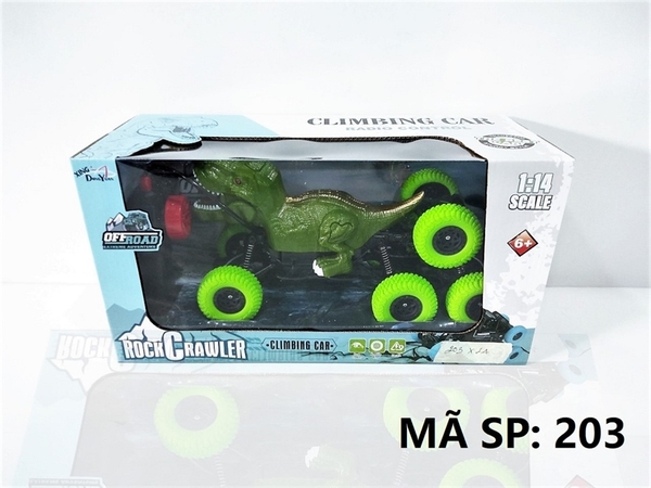 203 HỘP XE KHỦNG LONG ĐỊA HÌNH 8 BÁNH ĐK 7 Đ.TÁC, CẦN GẠT XOAY, CÓ SẠC TL 1:14 Rock Crawler 201, 201-1, 201P, 202, 202-1, 202P, 203, 203-1, 203P