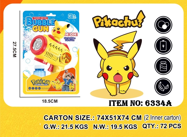 6334A  VỈ CÂY BẮN XÀ BÔNG PIN POKEMON