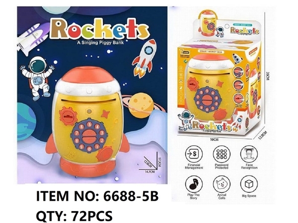 6688-5B HỘP MÁY RÚT TIỀN ATM PIN TÀU VŨ TRỤ VÂN TAY 6688-5