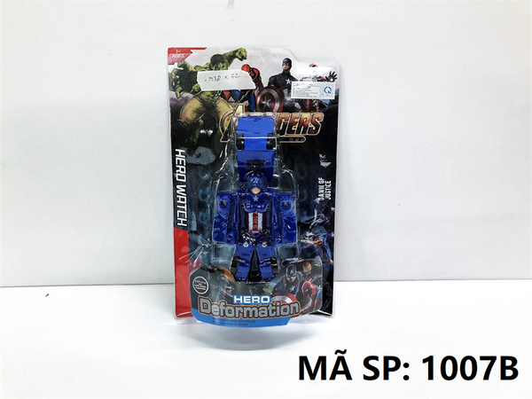 1007B VỈ RÁP ROBO BIẾN HÌNH XE BUS CAPTAIN AMERICA