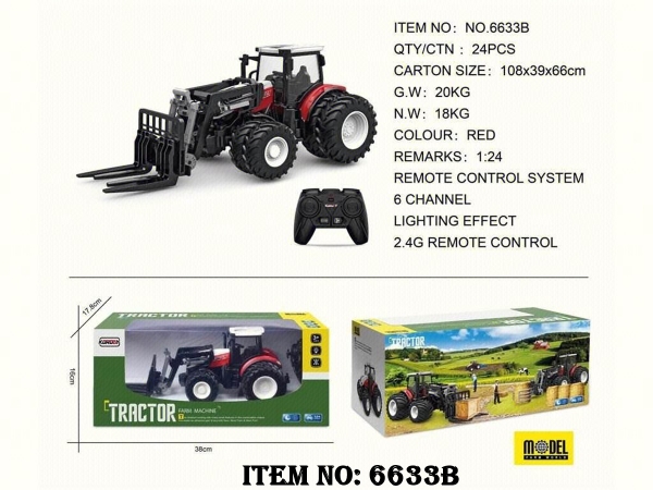 6633B  HỘP XE CÔNG TRÌNH NÔNG NGHIỆP XÚC ĐIỀU KHIỂN 7 ĐỘNG TÁC, CÓ SẠC