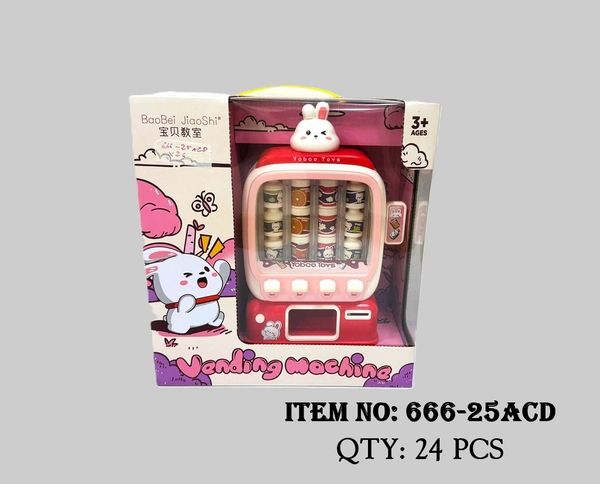 666-25ACD  HỘP MÁY BÁN NƯỚC NGỌT PIN THỎ