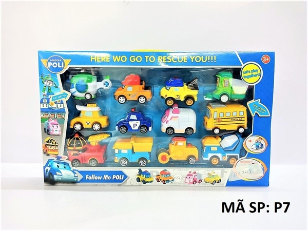 P7 HỘP XE ROBOCAR POLI TRỚN 12C (ĐỦ MẪU)
