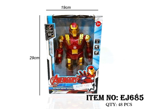 EJ685 HỘP ROBO SIÊU NHÂN NGƯỜI SẮT PIN