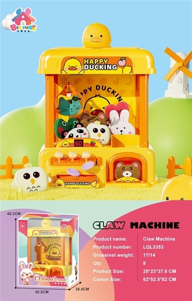 LQL3353 HỘP MÁY ĐIỀU KHIỂN GẮP THÚ NHỒI BÔNG VỊT NHẠC ĐÈN, SẠC USB