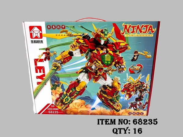 68235  HỘP LOGO RÁP ROBO NINJA 1868 MIẾNG