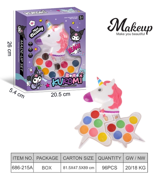 686-215A  HỘP PHẤN TRANG ĐIỂM 2 TẦNG NGỰA PONY