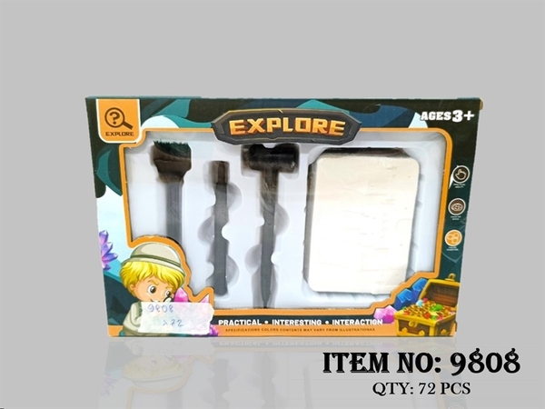 9808  HỘP KHẢO CỔ LÂU ĐÀI HÓA THẠCH