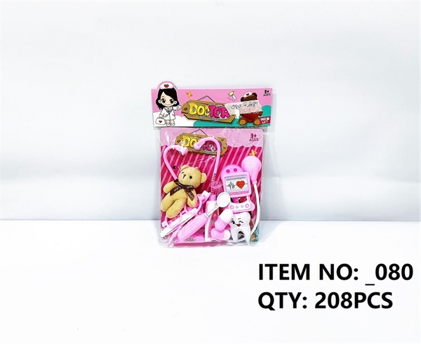 _080 TÚI BÁC SĨ KHÁM RĂNG, TAI NGHE, MÓC KHÓA GẤU (OPP)