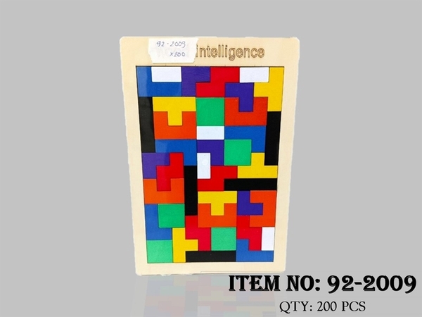 92-2009  BẢNG GỖ XẾP HÌNH MÀU