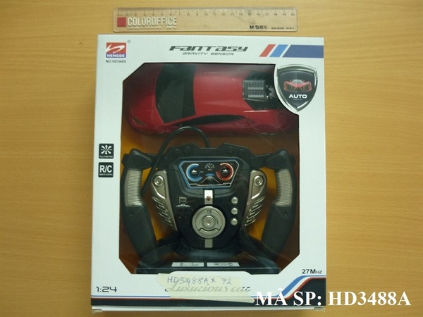 HD3488A HỘP XE HƠI ĐK 7 Đ.TÁC LAMBORGHINI CÓ SẠC 1:24