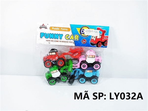 LY032A TÚI XE CÔNG TRÌNH POLI 4C LẮP RÁP ỐC VÍT ĐỦ MẪU (LU, CÀO, XÚC, KHOAN) (PVC) LY031A