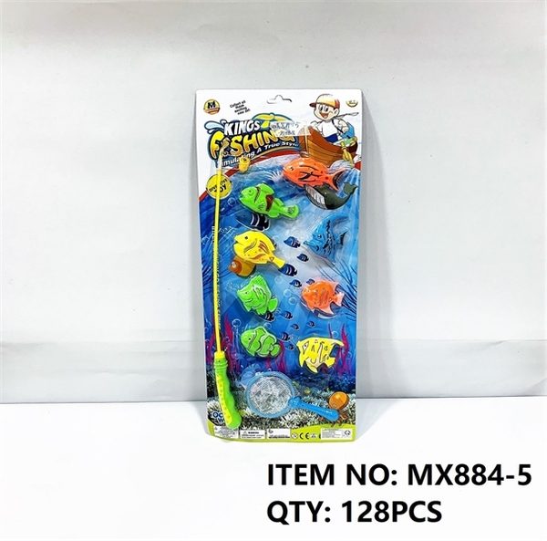 MX884-5 VỈ CÂU CÁ 1 CẦN HÍT 8C + VỢT