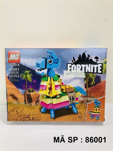 86001 HỘP LOGO RÁP CON LỪA FORTNITE 205 MIẾNG