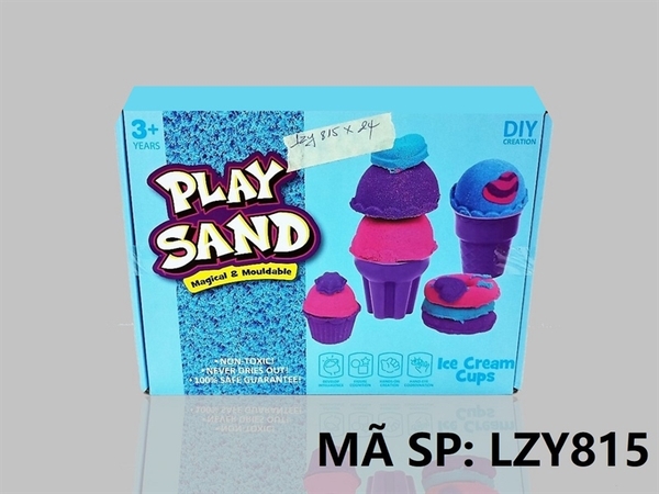 LZY815 HỘP ĐẤT SÉT CÁT MÀU NẶN KEM