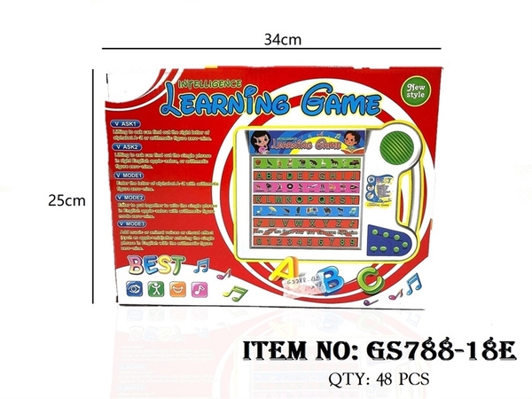 GS788-18E HỘP MÁY HỌC CHỮ CÁI, SỐ TIẾNG ANH PIN NHẠC CHO BÉ