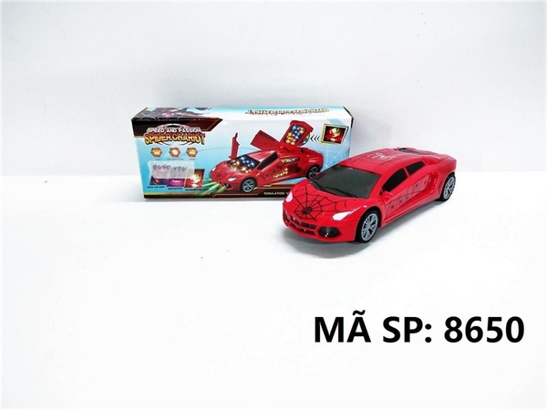 8650 HỘP XE HƠI NHỆN MỞ CỬA, MỞ CỐP PIN NHẠC ĐÈN (Speed And Passion Spider Chariot)