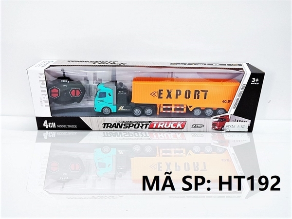 HT192 HỘP XE CT CONTAINER DÀI ĐK 7 Đ.TÁC, CÓ SẠC TL 1:48 Transport Truck HT190-HT202