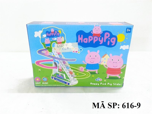 616-9 HỘP HEO HỒNG PIN LEO THANG