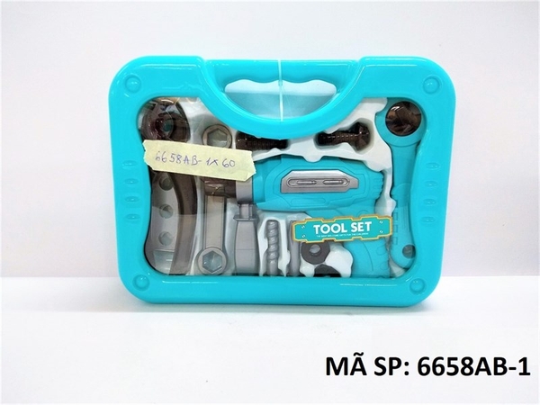 6658AB-1 HỘP VALI KỀM BÚA, KHOAN, CHÌA KHÓA, TUA VÍT, ỐC Tool Set (XANH)