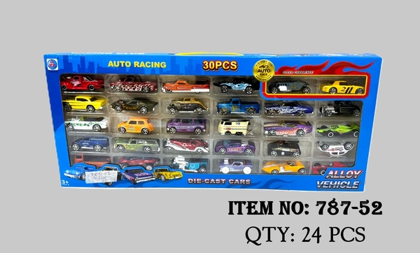 787-52  HỘP XE HƠI SẮT TRỚN 30C ĐỦ MẪU