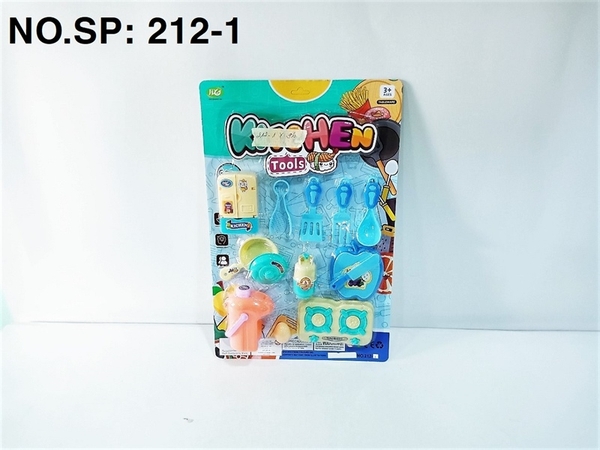 212-1 VỈ BẾP GAS ĐÔI + TỦ LẠNH + BÌNH GAS + 1C CHẢO + THỚT + DAO + TRỨNG GÀ + NĨA