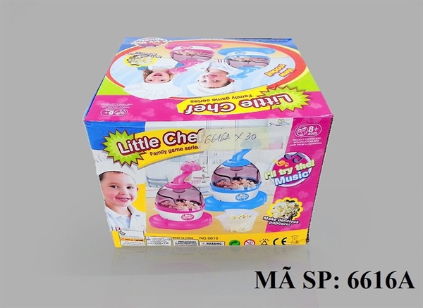 6616A HỘP BẾP MÁY LÀM BẮP RANG BƠ PIN NHẠC