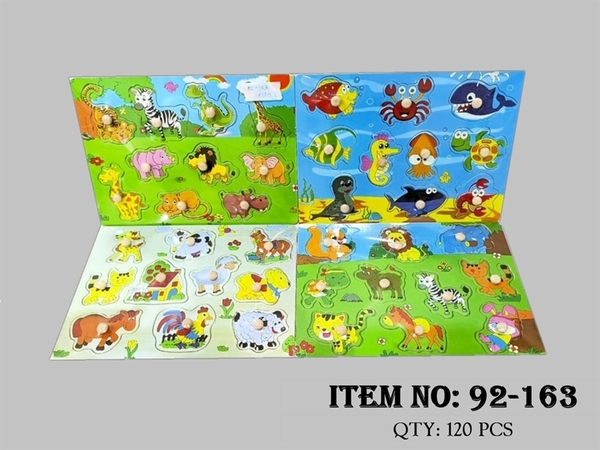 92-163 BẢNG GỖ XẾP HÌNH THÚ ĐỦ MẪU